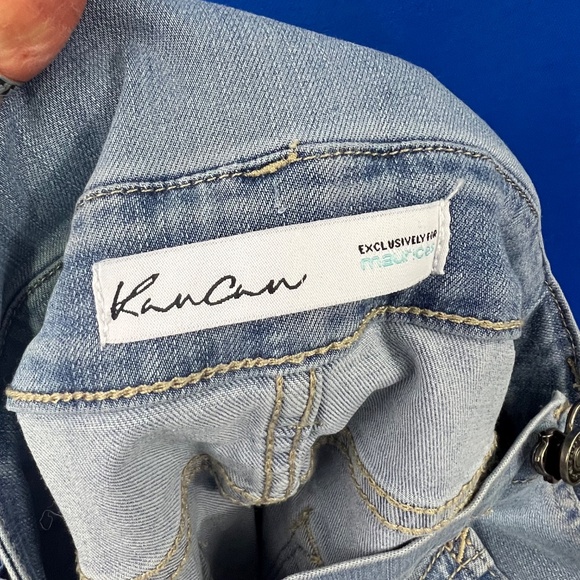 |•KANCAN•| Denim Overalls Skirt/Romper Stretch Size Medium - Picture 11 of 12